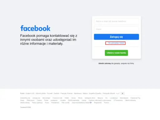 Facebook prosi o hasło? Otwórz linki w domyślnej przeglądarce!