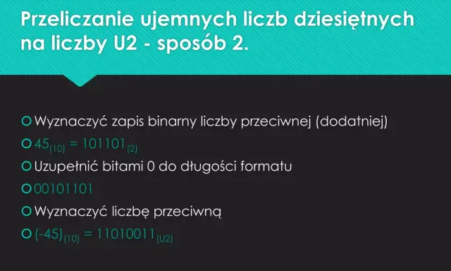 Ujemne ułamki binarne: ZM i U2. Zrozum, jak działa komputer