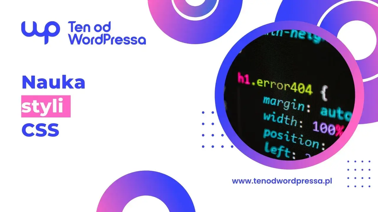 Nauka styli CSS: jak zmienić kolor czcionki html. Kod CSS dla nagłówka h1.error404.