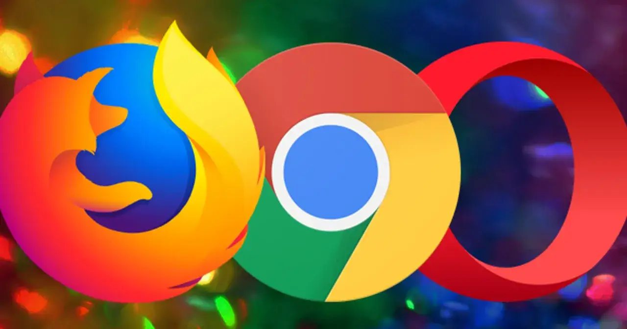 Ikony przeglądarek: Chrome, Firefox, Edge, Safari