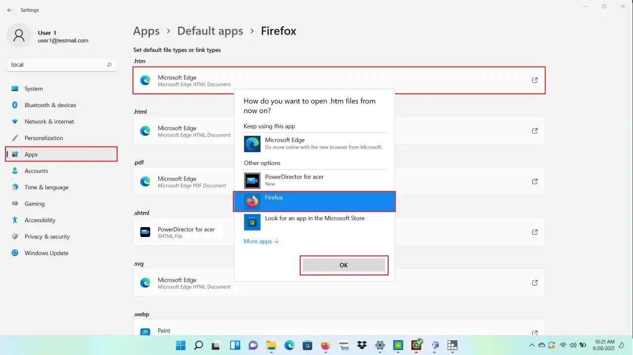 Jak zmienić domyślną przeglądarkę Windows 11