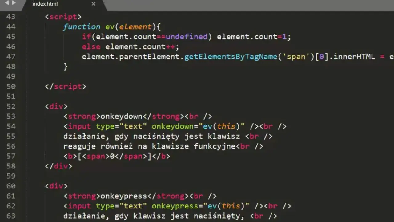 Przykładowy kod HTML5