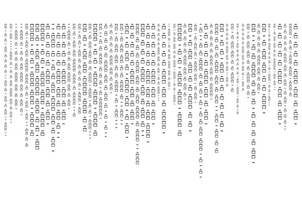 binary code on computer screen abstract